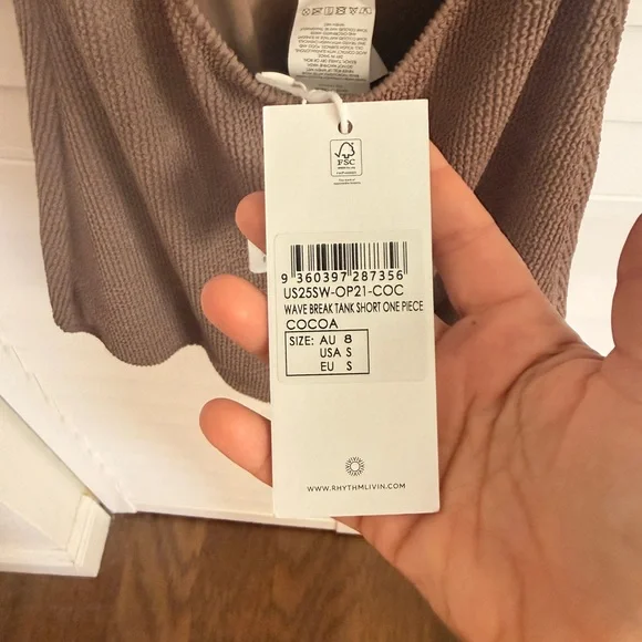 Rhythm Wave Break Tank Short One-Piece Surf Suit - Picture 4 of 5